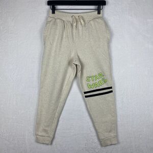 Star Wars Jogger Pants Boys Large Beige Pockets Sweatpants Casual Outdoors Kids